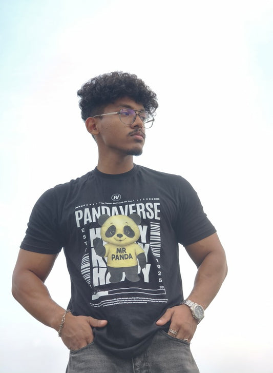Pandaverse Graphic Tee – Black Edition