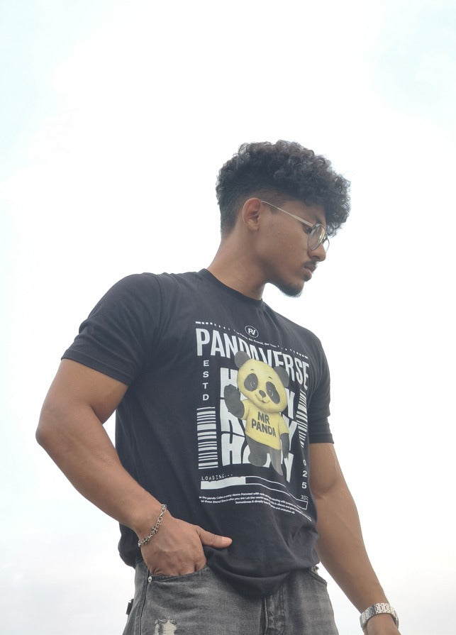 Pandaverse Graphic Tee – Black Edition
