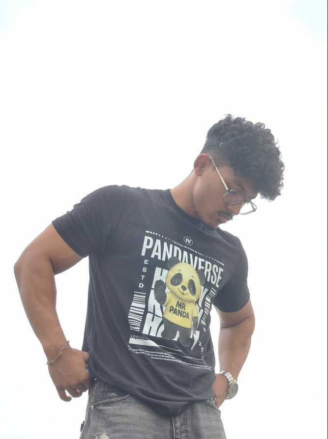 Pandaverse Graphic Tee – Black Edition